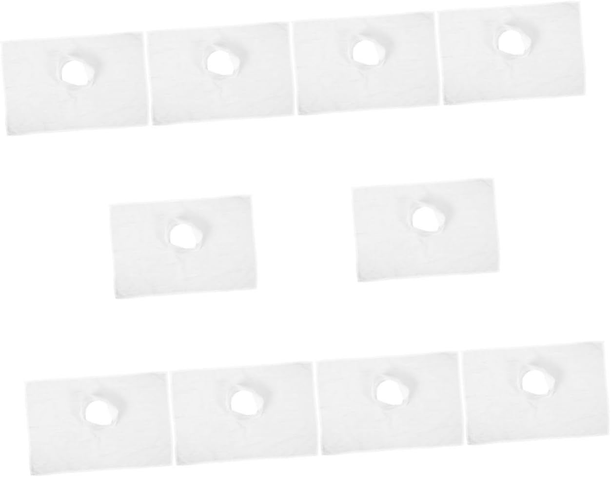 PRETYZOOM 10pcs Breathable Massage Table Pad for Beauty Salons