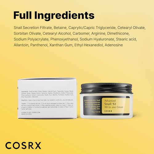 COSRX Snail Mucin 92 Face Moisturizer 352 Oz