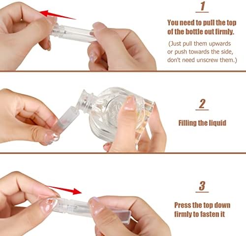 Fandamei 60PCS 5ml Mini Spray Bottles Empty