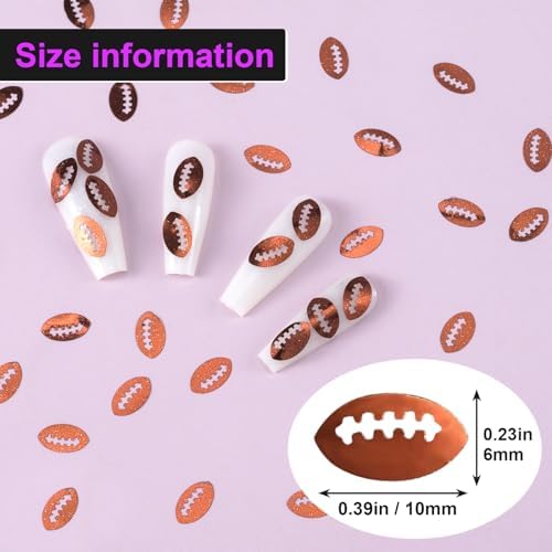 PAGOW 15 Grams Rugby Shape Body Glitter Sequins