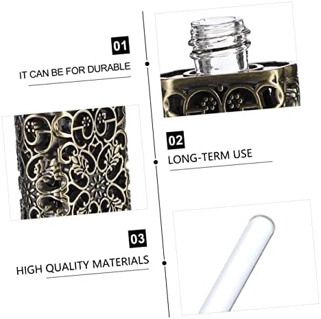OSALADI Hollow Metal Essential Oil Dropper Bottle 3ML