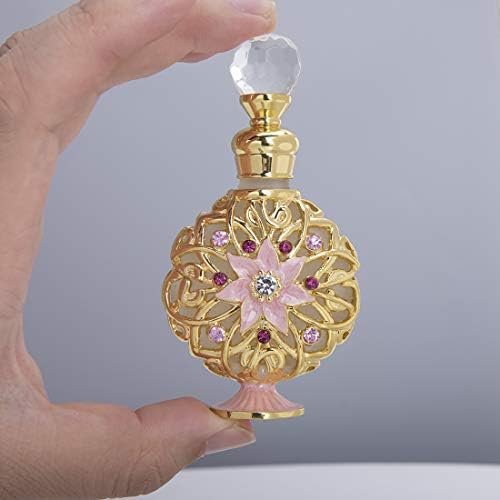 YU FENG Gold Flower Perfume Bottle 10ml Refillable