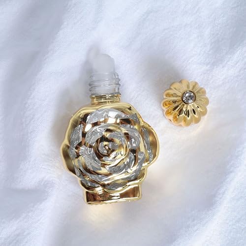 VolksRose 10ml Mini Vintage Roller Bottles 4PCS