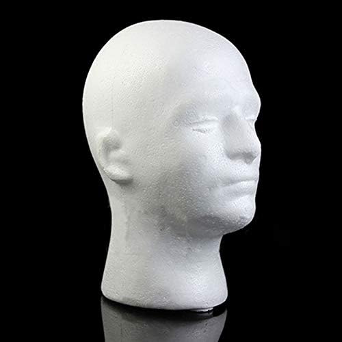 SONGBIRDTH Male Head Model Foam Mannequin Display