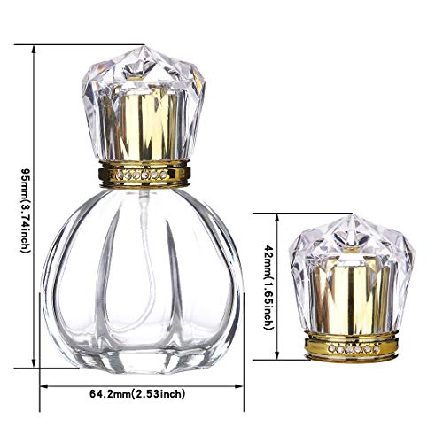1Pc 50ML Pumpkin Shape Refillable Glass Spray Bottle