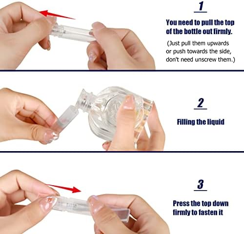 Fandamei 10 Pack 5ml Clear Mini Spray Bottle Empty