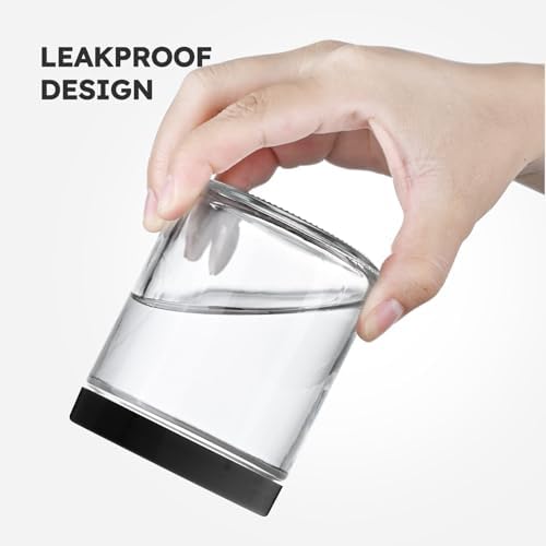 8oz Clear Glass Jars with Lids 3 Pack