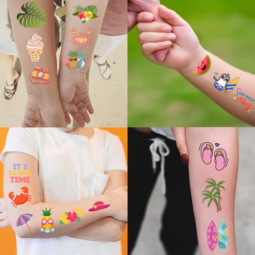 Summer Temporary Tattoos - 60Pcs Pack