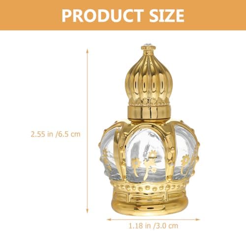 4PCS Small Glass Oil Bottles - Refillable Roller Bottles for Cosmetics and Travel