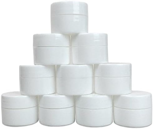 PANA Beauticom 72 Piece 7G White Plastic Jar with Foam Lid