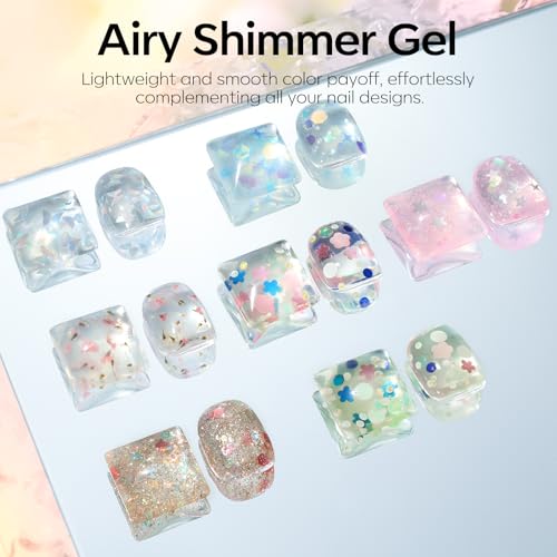 Modelones Glitter Gel Nail Polish Set 6 Colors