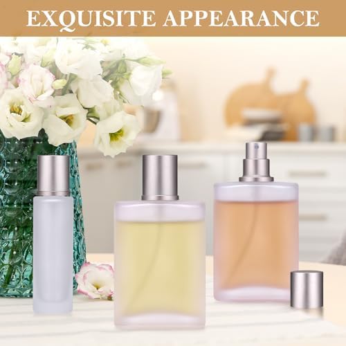 3 Pcs Empty Perfume Spray Bottles 50ml Reusable Glass Atomizer
