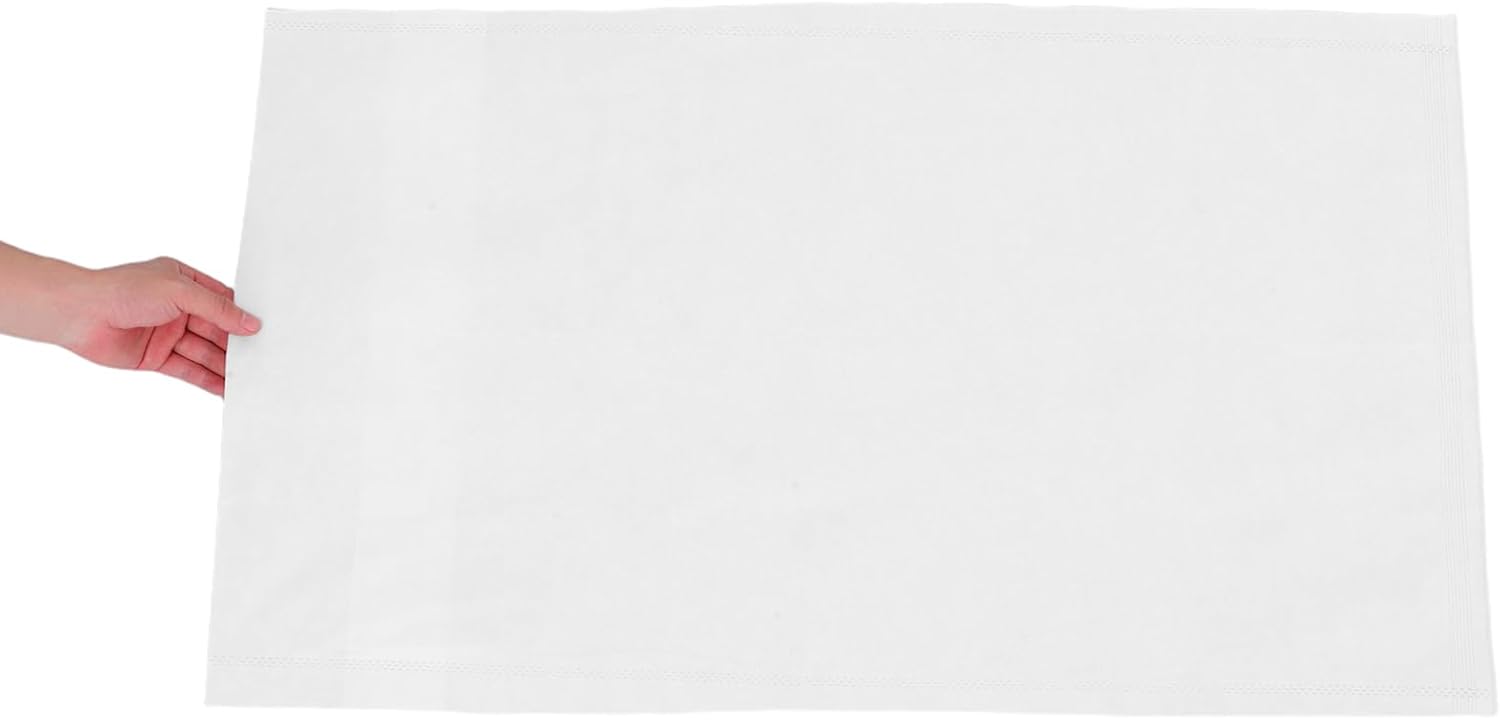 ABOOFAN 20pcs Non Woven Pillow Protectors for Travel and Hotel Use