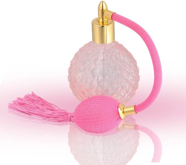 100ml Crystal Perfume Bottle with Long Spray Tassels Atomizer Pump Refillable Glass