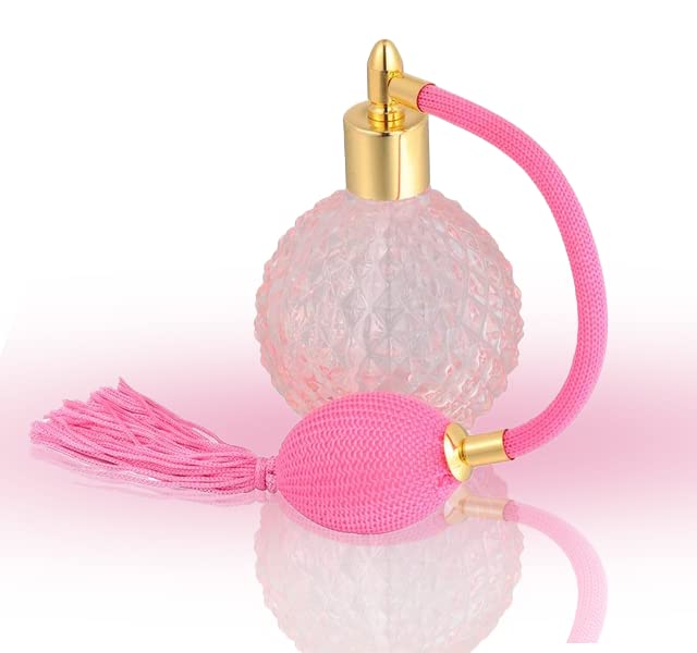 100ml Pink Glass Refillable Perfume Spray Bottle