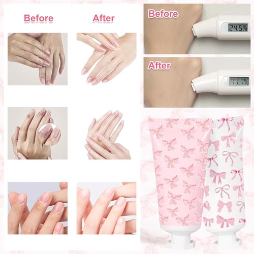 50 Pcs Pink Bow Hand Cream Gifts for Weddings and Parties