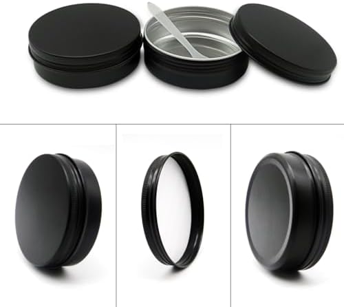 6 Pack 100ml Aluminum Tin Jars with Screw Cap