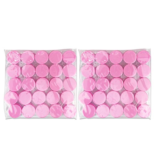 Beauticom 3G Round Jars with Pink Lids - 1000 Pieces BPA Free