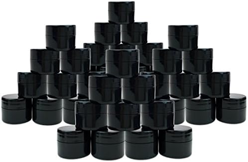 PANA Beauticom 96 Piece Black Plastic Jar Set