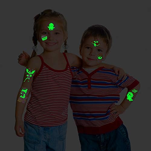 Partywind 380 Styles Luminous Temporary Tattoos for Kids