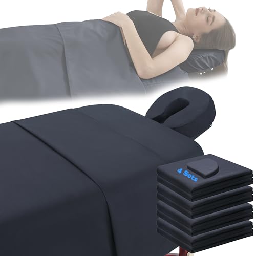 GASIYU 4 Sets Microfiber Massage Table Linens
