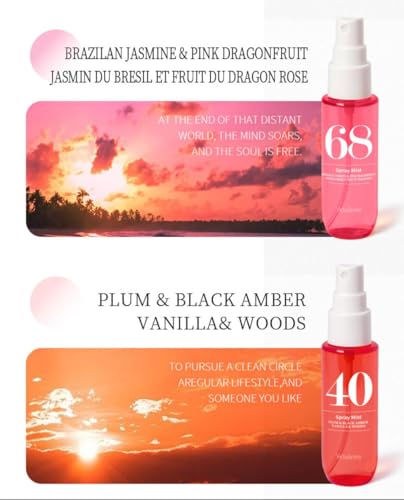 Mini Summer Fragrance Spray Mist Gift Set 4 Scents