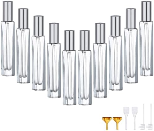 Segbeauty 10pc Mini Glass Spray Bottles 10ml Refillable