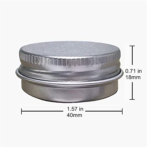 JOYWEE 24 Pack 5 Oz Aluminum Tin Jars with Screw Cap Lid