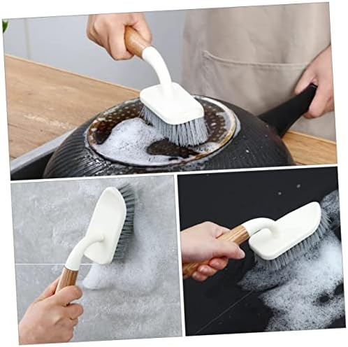 2pcs Household Tough Bristle Cleaning Brush for Bathroom and Toilet