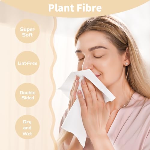 Ditoi Face Towels 10x12 Inches Ultra Soft Disposable Cloths