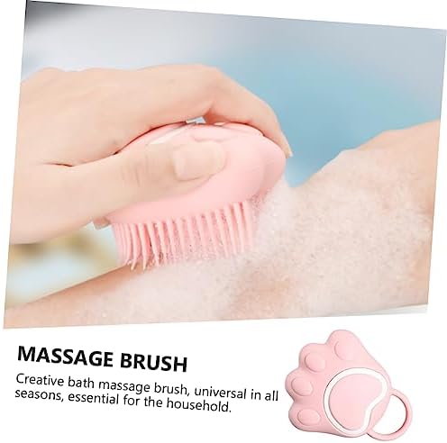 Silicone Bath Brush for Body Exfoliation and Deep Cleansing