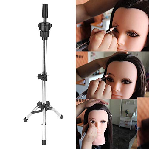 Professional Hair Practice Mannequin Head with Adjustable Tripod Stand