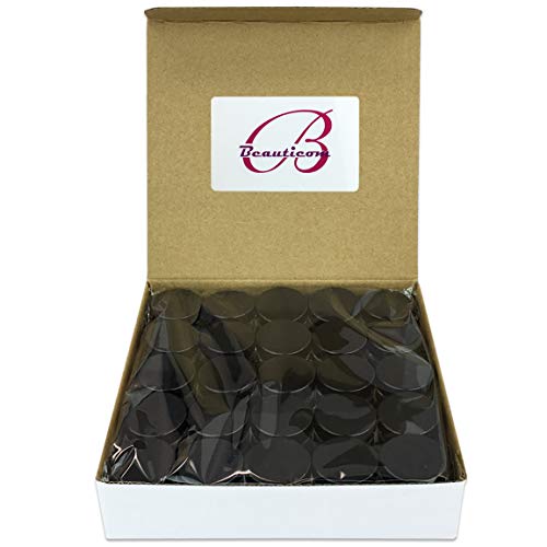 Beauticom 3G Round Jars with Black Lids - 1000pcs BPA Free