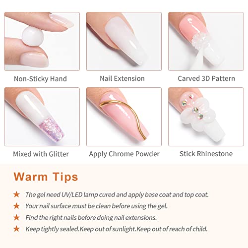 RARJSM Solid Builder Nail Gel 15g for Extensions and Art
