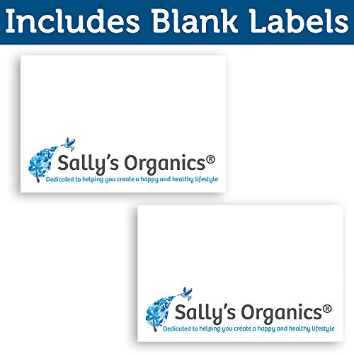 Sallys Organics 2 Pack Small Blue Glass Spray Bottles