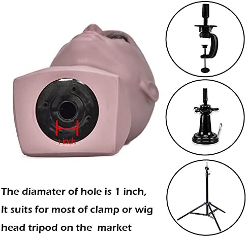 ZMS Professional Male Mannequin Head Stand