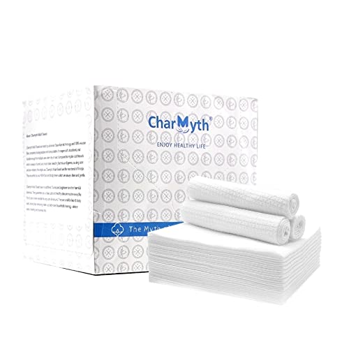 Charmyth Disposable Face Towels XL 50 Count Extra Thick Ultra Soft