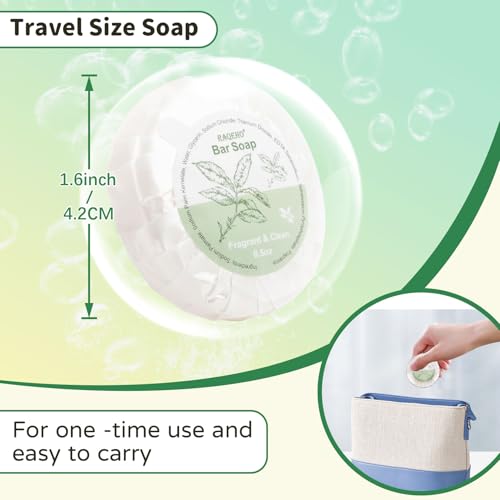 120 Pieces Mini Bar Soap Green Tea Travel Size