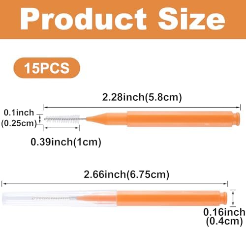 15pcs Shower Head Cleaning Picks with Anti-Clogging Brush