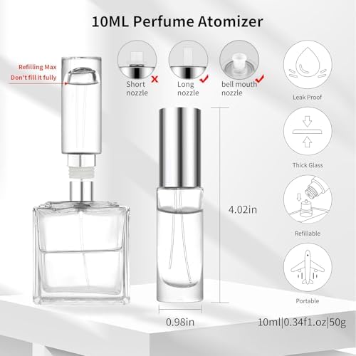 MUB 10ml Perfume Travel Atomizer Bottle