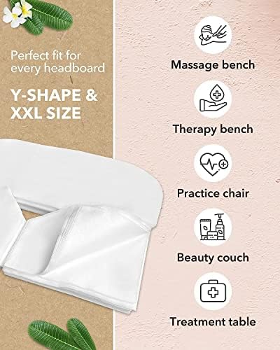 Zen Premium Disposable Face Cradle Covers - Ultra Soft Fleece Non-Sticking Medical Grade