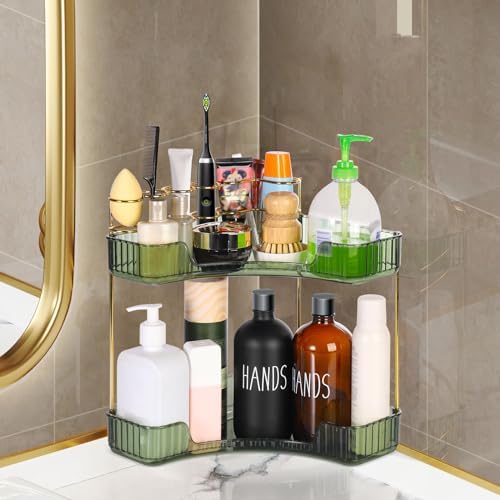 Jian Yana 2 Tier Green Makeup Organizer