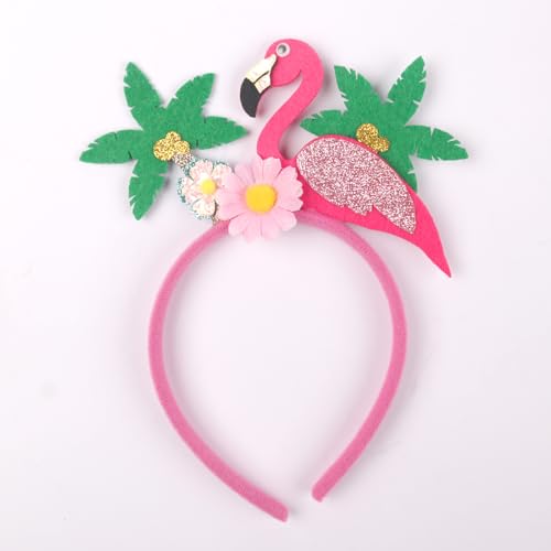 Flamingo Headband with Coconut Tree Design for Women