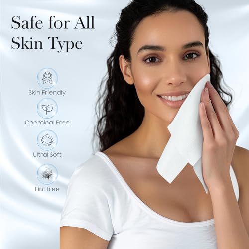 100 Count XL Disposable Face Towels 10x12 2 Pack