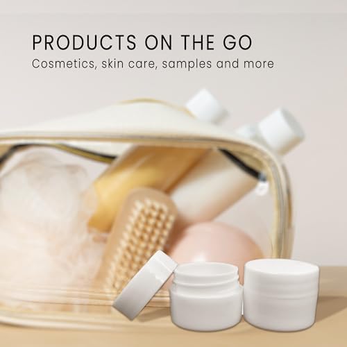 PANA Beauticom 72 Piece 7G White Plastic Jar with Foam Lid
