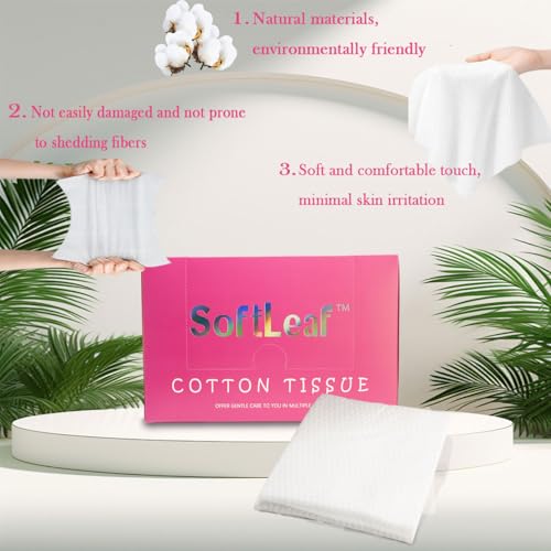 SoftLeaf Disposable Face Towels XXL 72 Count 2 Pack