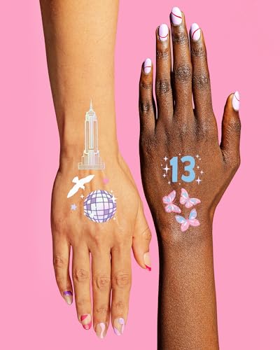 XO Fetti Eras Party Temporary Tattoos 74 Iridescent Styles