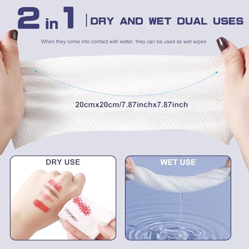 Soft Cotton Face Towel 100 Count for Cleansing and Drying