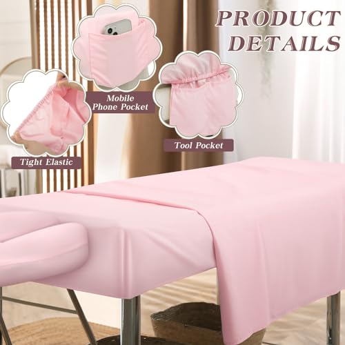 Mixweer 9 Pcs 3 Set Microfiber Massage Table Sheets