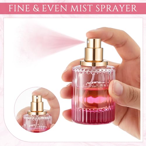 12 Pcs 30 ml Travel Perfume Bottles Empty Refillable Glass Set